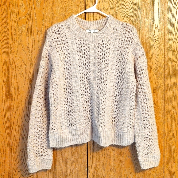 Madewell, Windemere Pointelle Sweater, size Medium - Picture 2 of 8